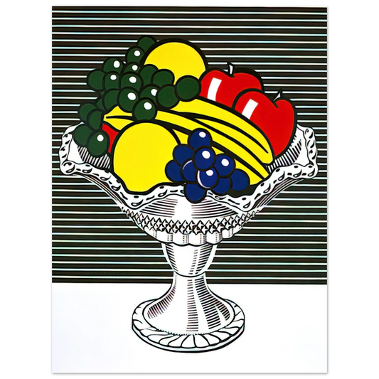 Roy Lichtenstein - STILL LIFE WITH CRYSTAL BOWL 1973  75x100 cm / 30x40inches Fine Art Poster