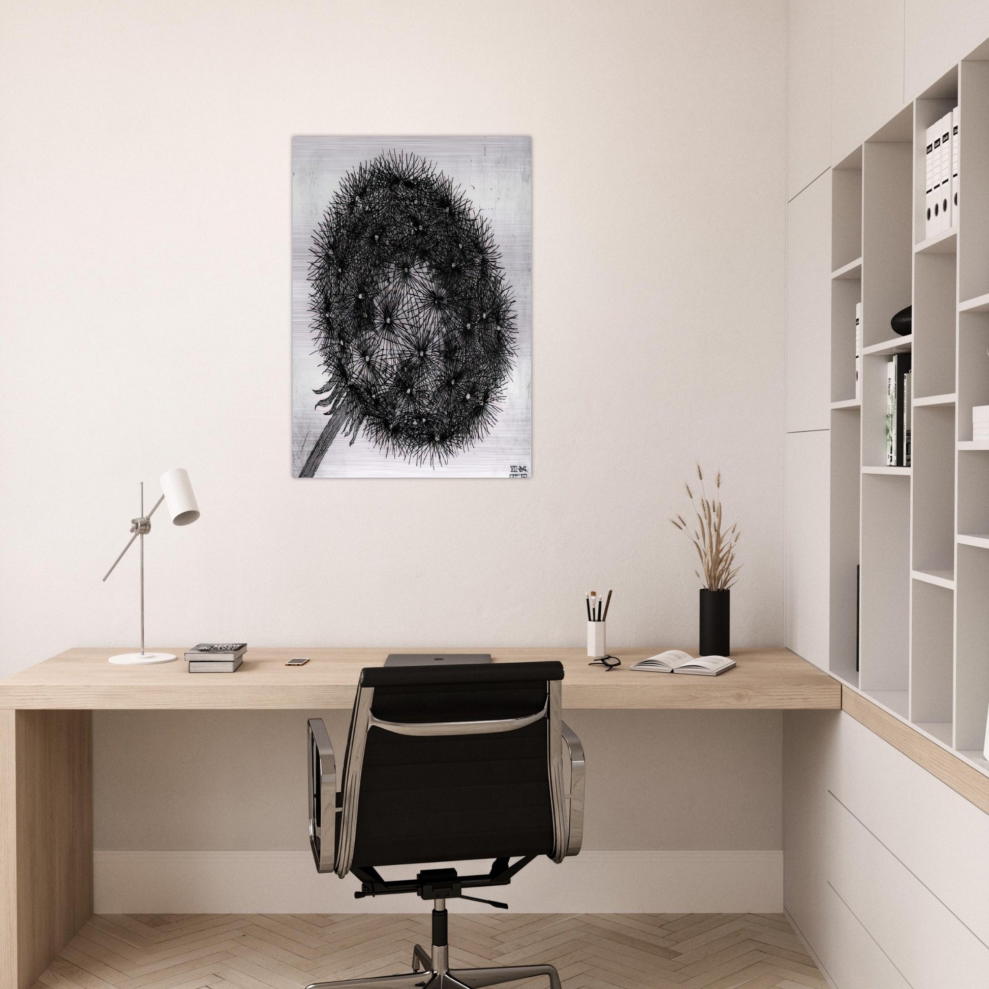 BLOWBALL I - MC Escher Brushed Aluminum Print - 70x100 cm / 28x40 inches | MC Escher Aluminum Print | MC Escher Prints