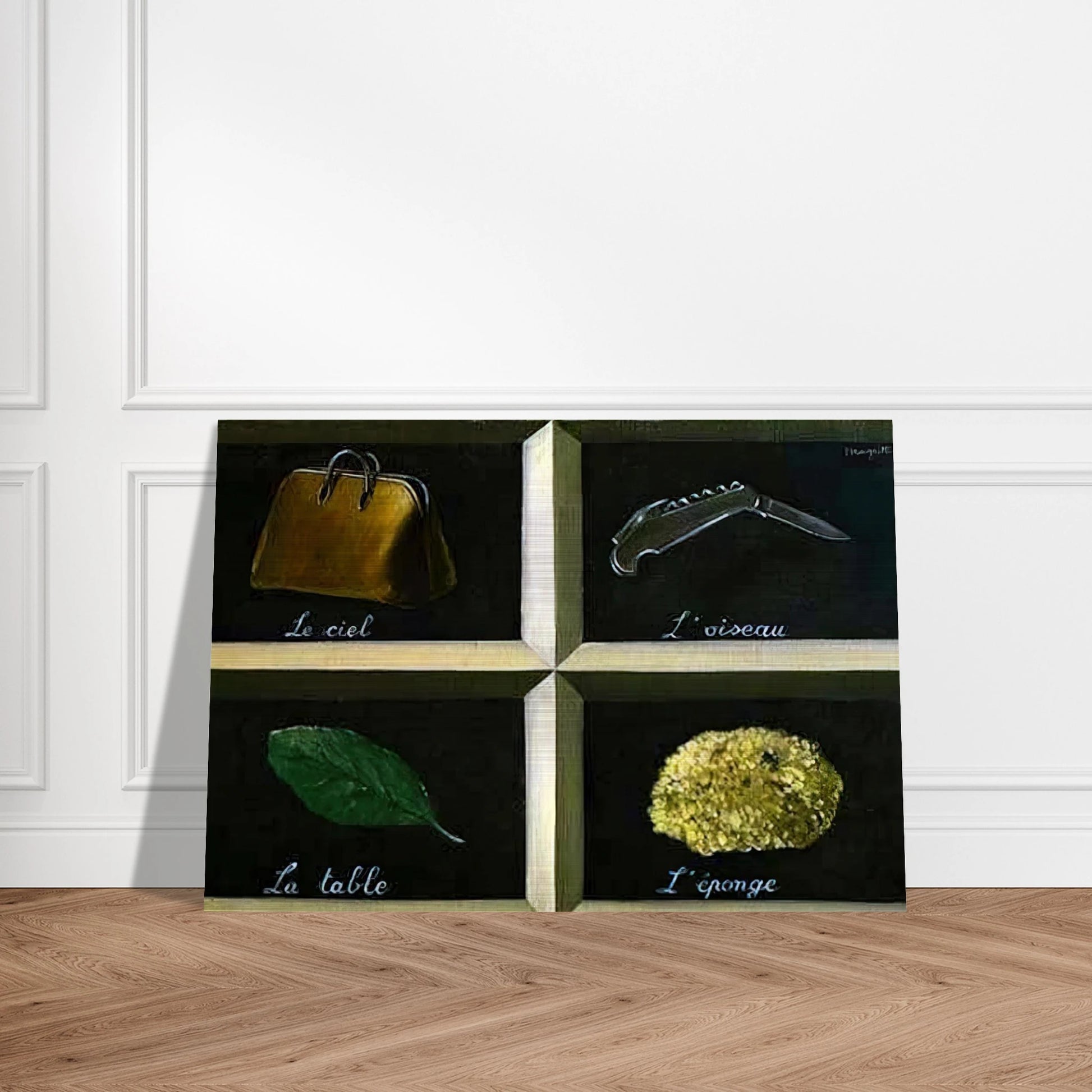 THE INTERPRETATION OF DREAMS 1927 - Rene Magritte Brushed Aluminum Print - 70x100 cm / 28x40 inches | Rene Magritte Aluminum Print | Rene Magritte Prints