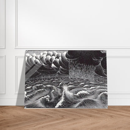 THE 2ND DAY OF THE CREATION - MC Escher Acrylic Print - 70x100 cm / 28x40″ inches | Maurits Cornelis Escher Prints