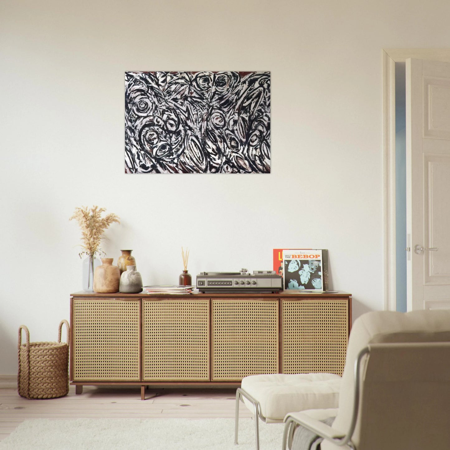 Night Creatures - Lee Krasner Brushed Aluminum Print - 70x100 cm / 28x40 inches | Lee Krasner Aluminum Print | Lee Krasner Prints