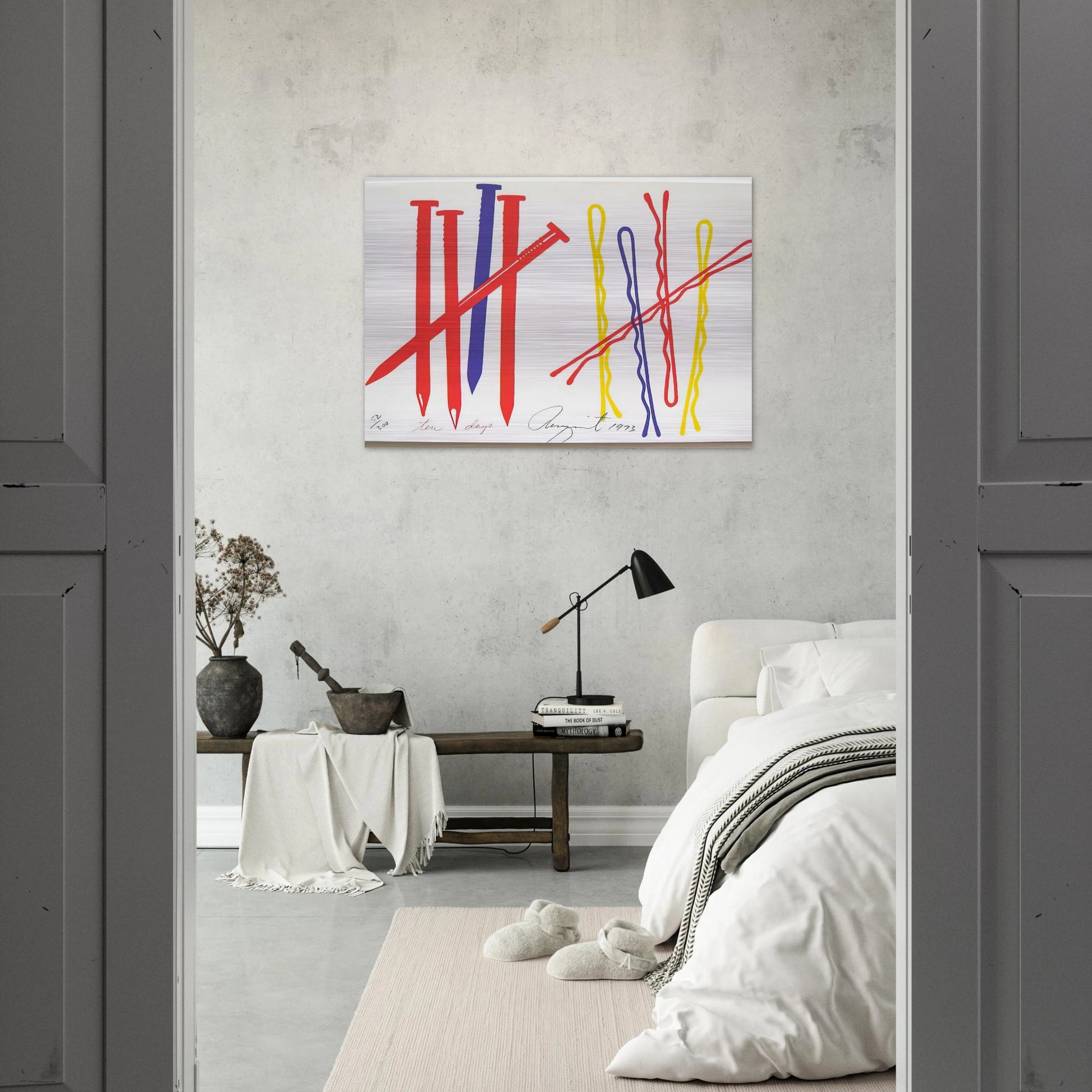 Ten Days - James Rosenquist Brushed Aluminum Print - 70x100 cm / 28x40 inches | James Rosenquist Aluminum Print | James Rosenquist Prints