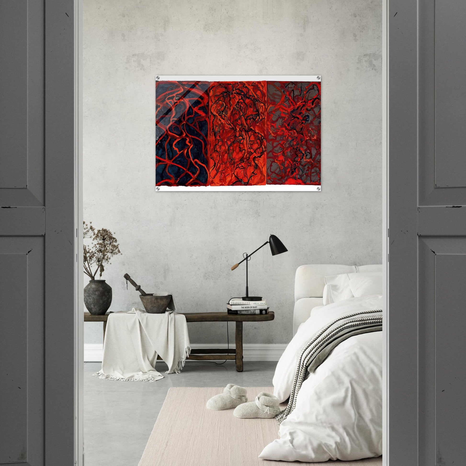 Nevisian Triptych - 2008 - Brice Marden Acrylic Print - 70x100 cm / 28x40″ inches