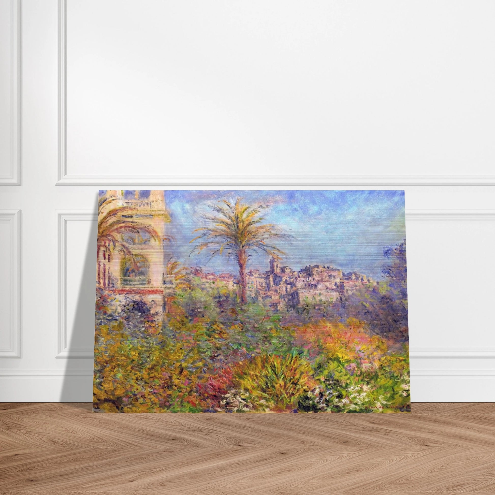 Villas at Bordighera 03 - claude monet Brushed Aluminum Print - 70x100 cm / 28x40 inches | claude monet Aluminum Print | claude monet Prints