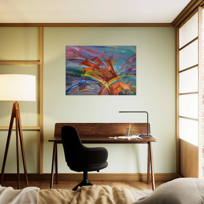 Explosion and Dynamics - Konrad Zuse Brushed Aluminum Print - 70x100 cm / 28x40 inches | Konrad Zuse Aluminum Print | Konrad Zuse Prints