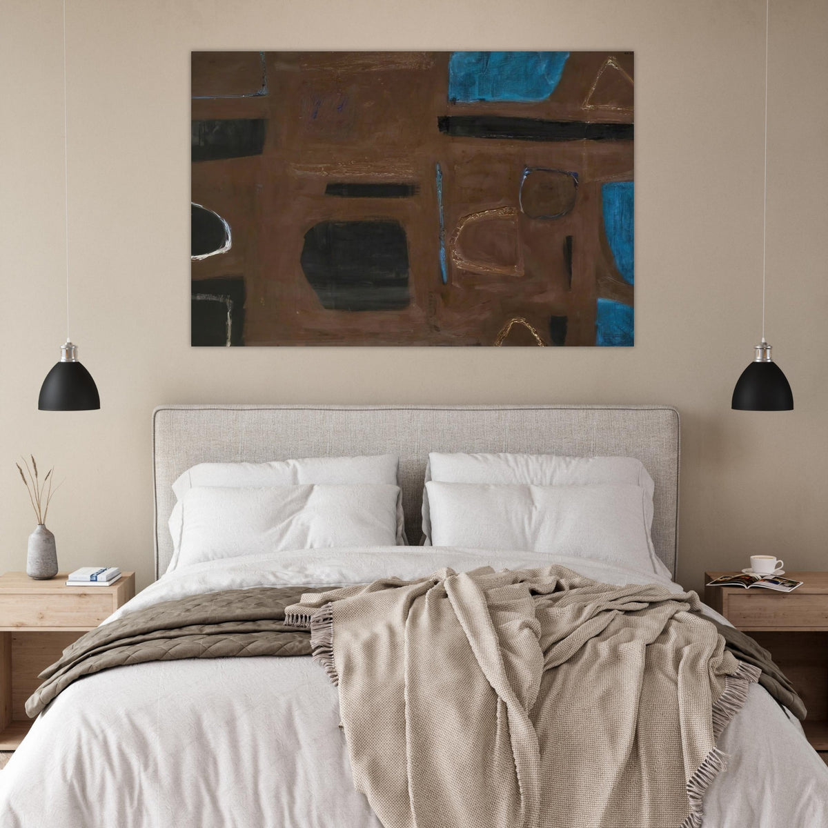 Brown and Black - 1960 - William Scott Art Prints - 100x150 cm / 40x60″ inches | William Scott Poster | William Scott Prints