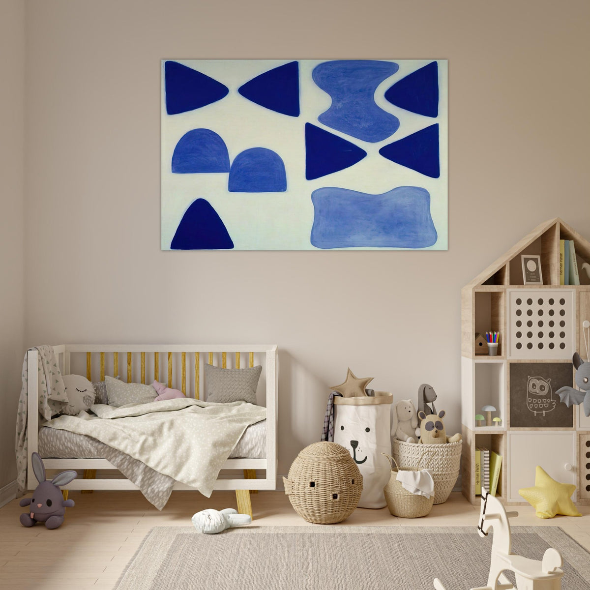 Berlin Blues 4 - 1965 - William Scott Art Prints - 100x150 cm / 40x60″ inches | William Scott Poster | William Scott Prints