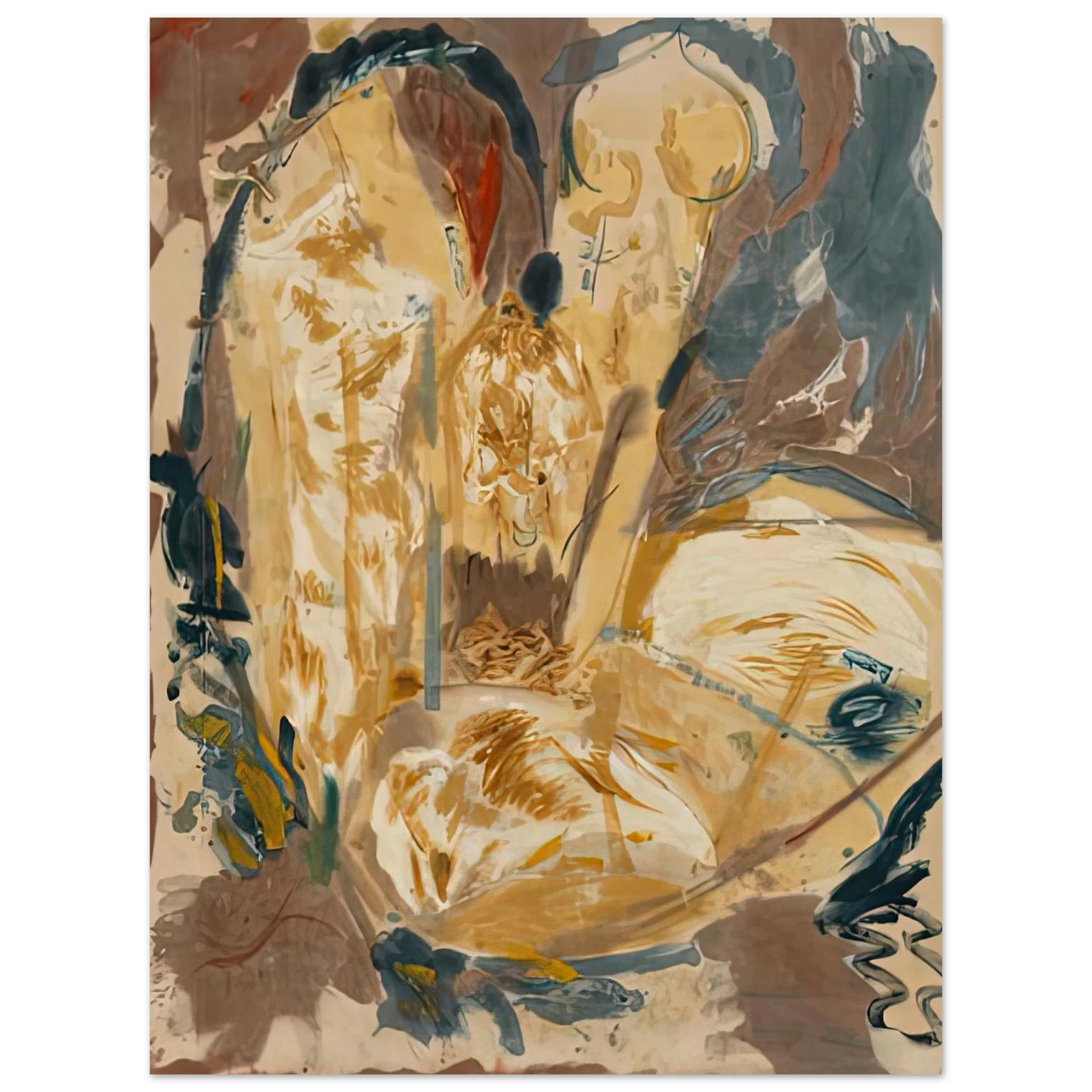 Helen Frankenthaler - Giralda, 1956- Wall Art - 21x29.7 cm / 8x12" - Fine Art Poster-canvas - -