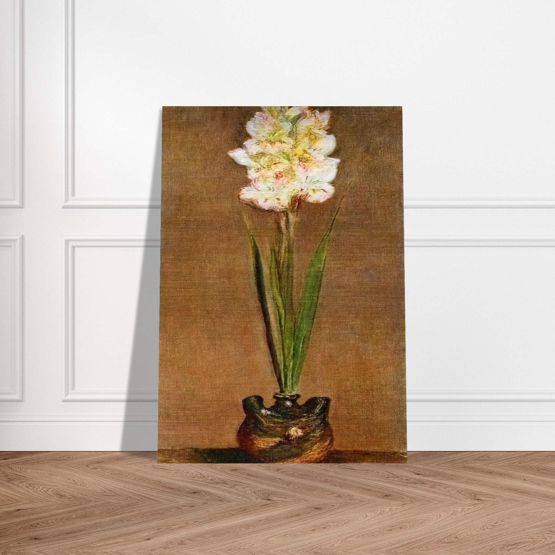Gladiolus - claude monet Brushed Aluminum Print - 70x100 cm / 28x40 inches | claude monet Aluminum Print | claude monet Prints