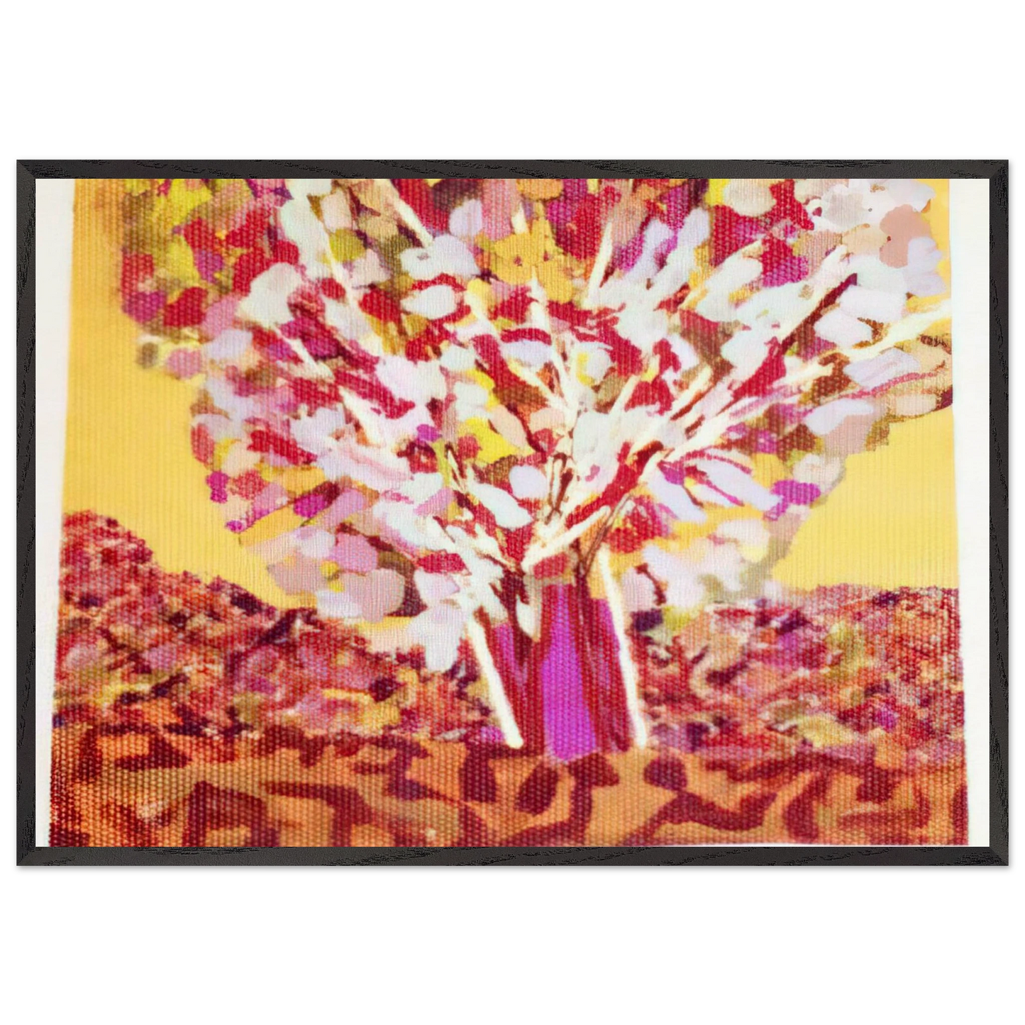 Utah the Pregnant Tree - 1975 - Ronnie Landfield 70x100 cm / 28x40 inches Framed Art Print – Black Wooden Frame