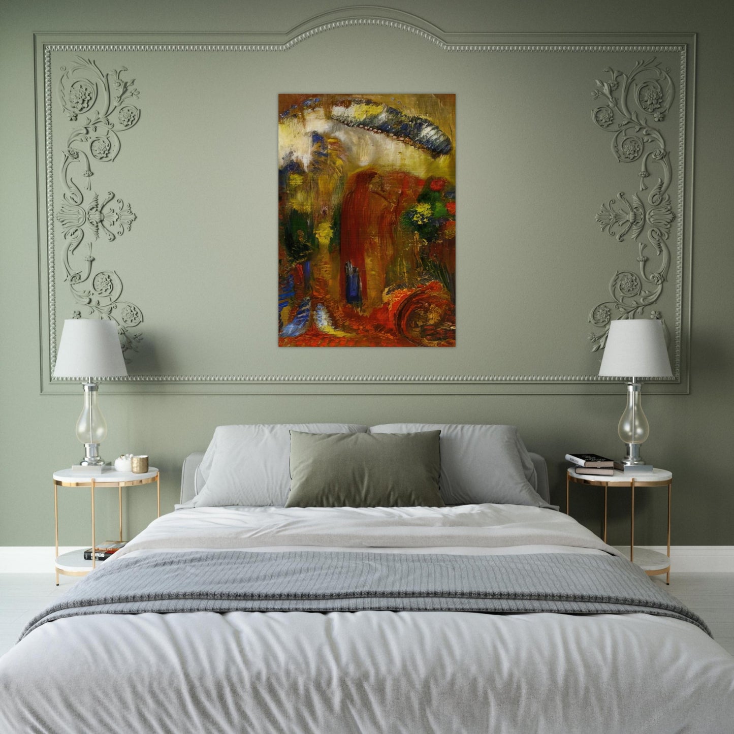 THE SERMON - Odilon Redon Brushed Aluminum Print - 70x100 cm / 28x40 inches | Odilon Redon Aluminum Print | Odilon Redon Prints