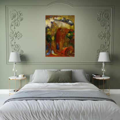 THE SERMON - Odilon Redon Brushed Aluminum Print - 70x100 cm / 28x40 inches | Odilon Redon Aluminum Print | Odilon Redon Prints