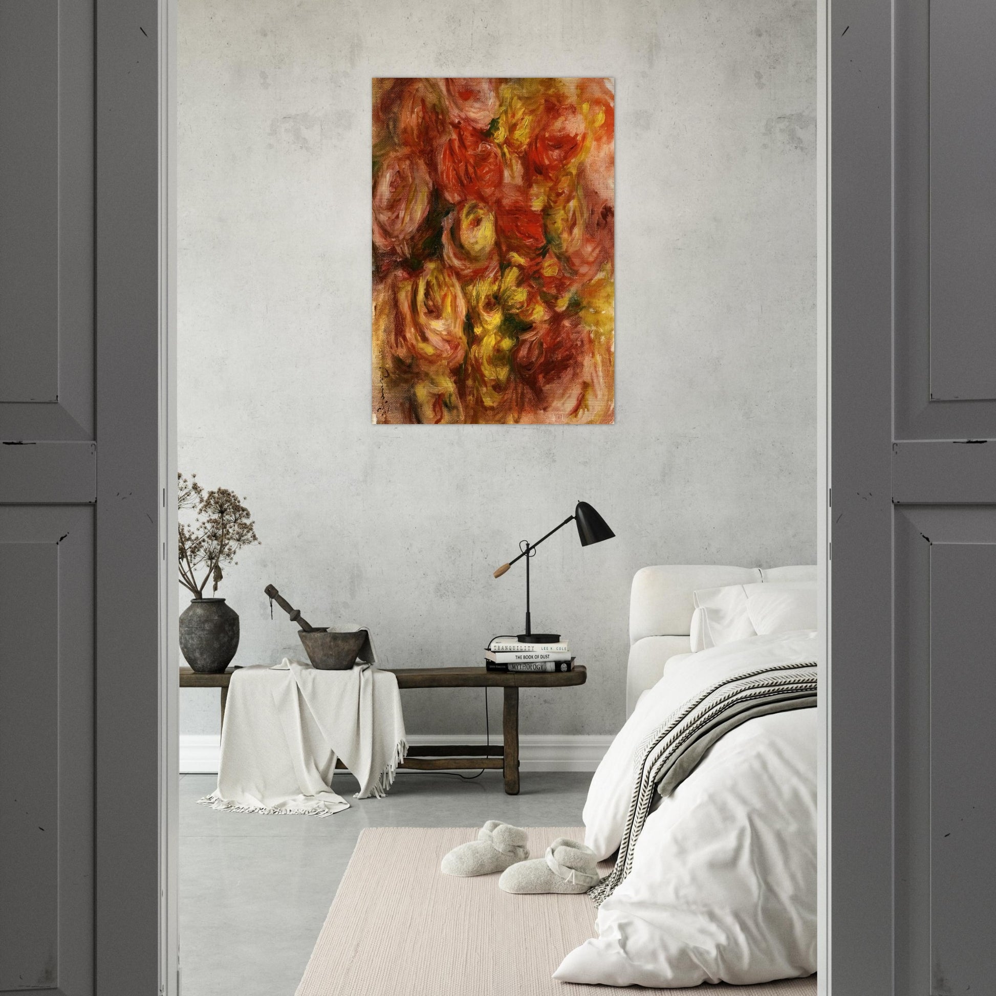 Study of Flowers - Pierre-Auguste Renoir Brushed Aluminum Print - 70x100 cm / 28x40 inches | Pierre-Auguste Renoir Aluminum Print | Pierre-Auguste Renoir Prints