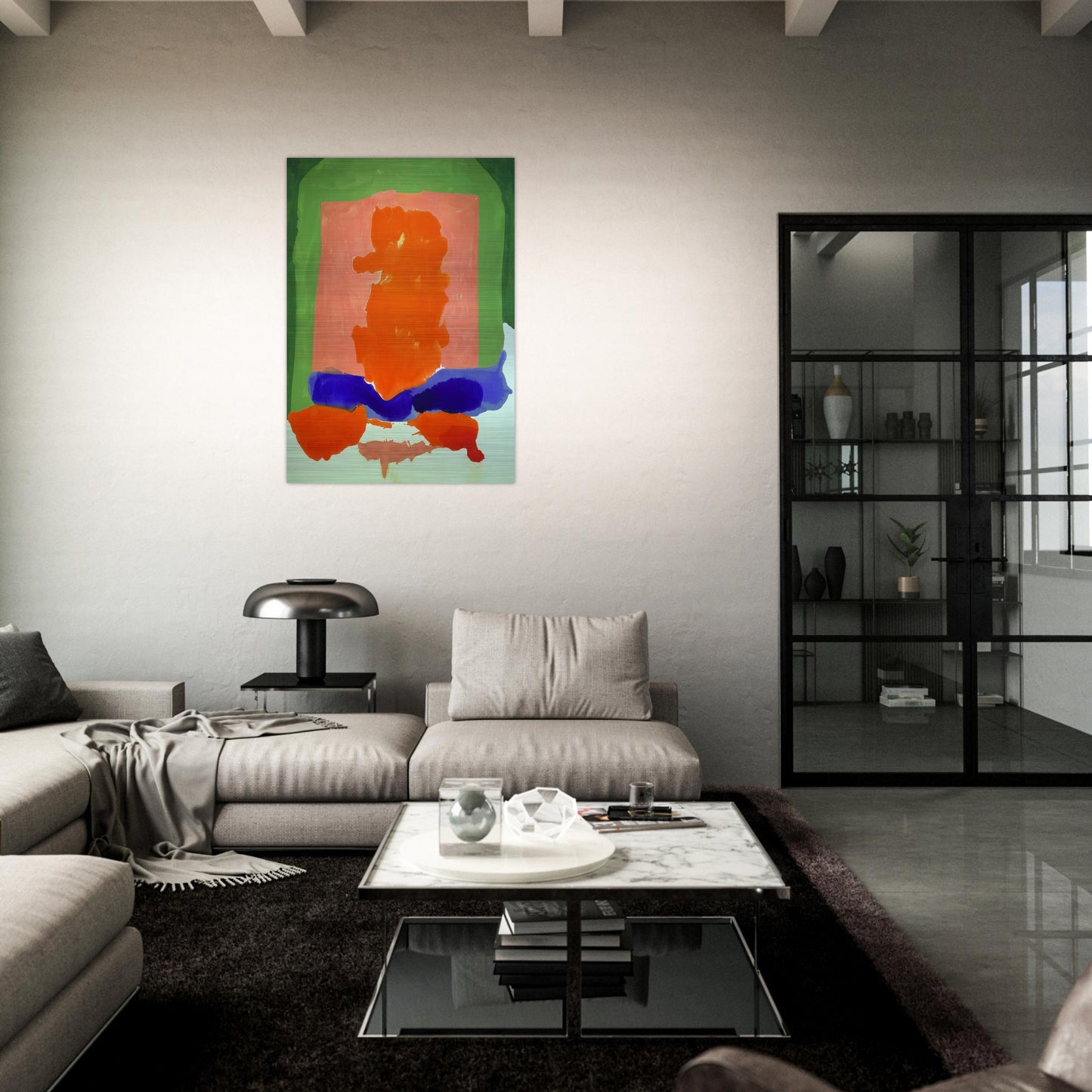 Small s Paradise - 1964 - Helen Frankenthaler Brushed Aluminum Print - 70x100 cm / 28x40 inches | Helen Frankenthaler Aluminum Print | Helen Frankenthaler Prints