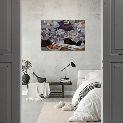 Fanny Machine - The machinery - Frantisek Kupka Brushed Aluminum Print - 70x100 cm / 28x40 inches | Frantisek Kupka Aluminum Print | Frantisek Kupka Prints