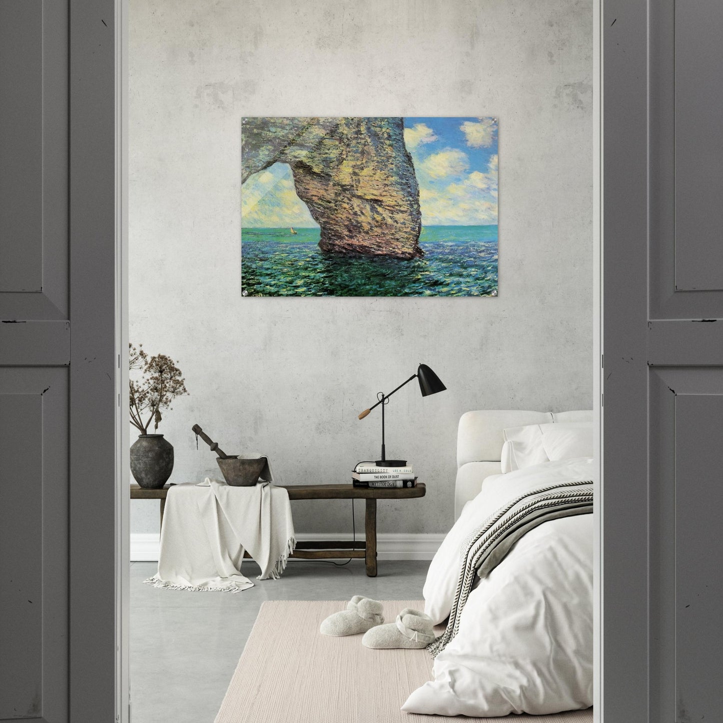 The Manneport at High Tide - claude monet Acrylic Print - 70x100 cm / 28x40″ inches