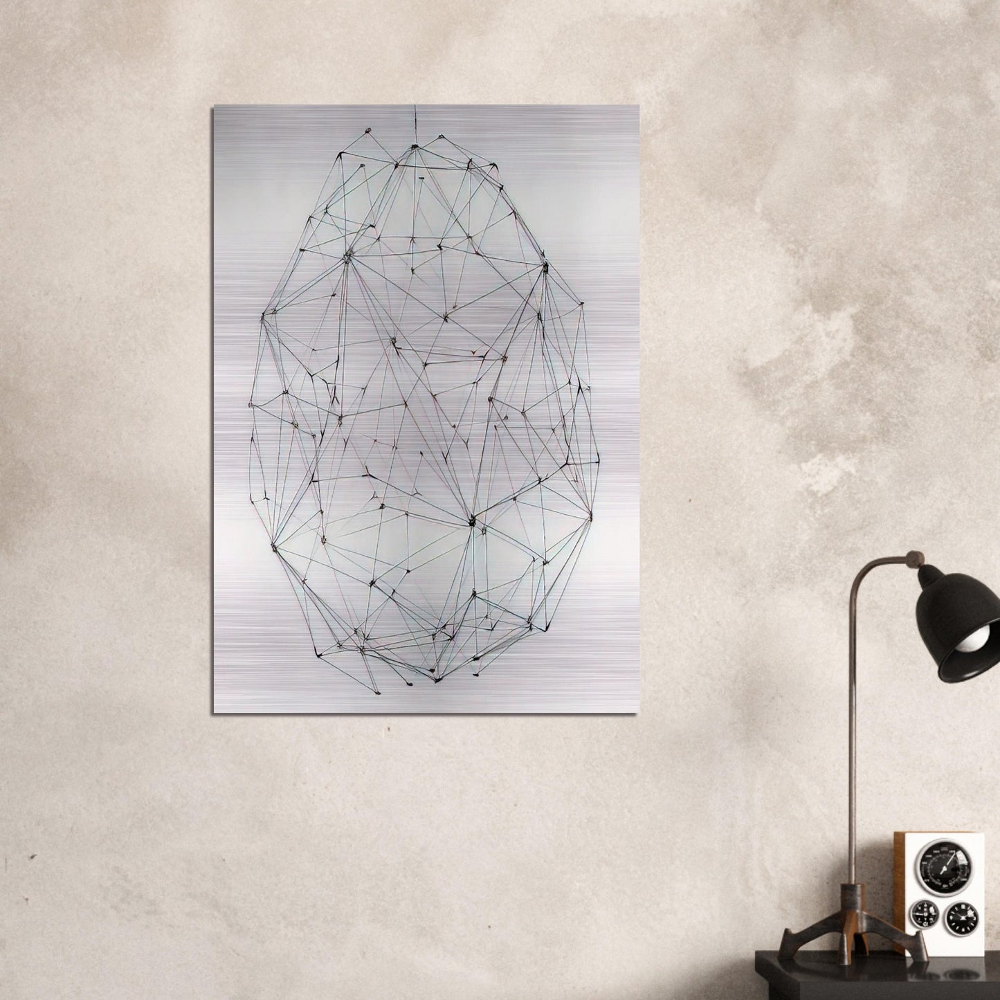 Esfera N° 5 - 1977 - Gego Brushed Aluminum Print - 70x100 cm / 28x40 inches | Gego Aluminum Print | Gego Prints