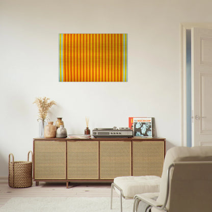 Sunball - 1960 - Gene Davis Brushed Aluminum Print - 70x100 cm / 28x40 inches | Gene Davis Aluminum Print | Gene Davis Prints