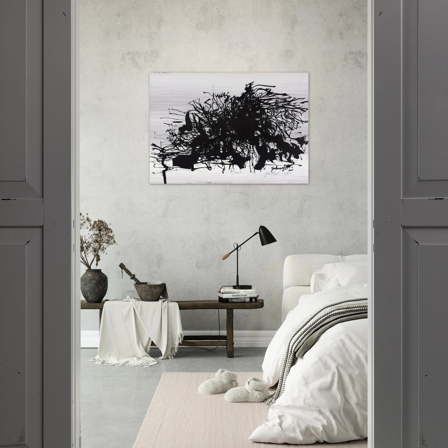 Nomads - 1960 - Robert Goodnough Brushed Aluminum Print - 70x100 cm / 28x40 inches | Robert Goodnough Aluminum Print | Robert Goodnough Prints