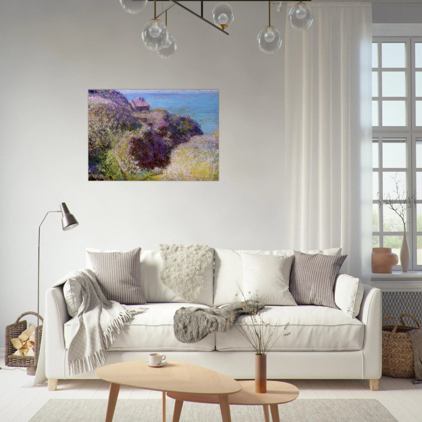 The Gorge at Varengeville, Late Afternoon - claude monet Brushed Aluminum Print - 70x100 cm / 28x40 inches | claude monet Aluminum Print | claude monet Prints