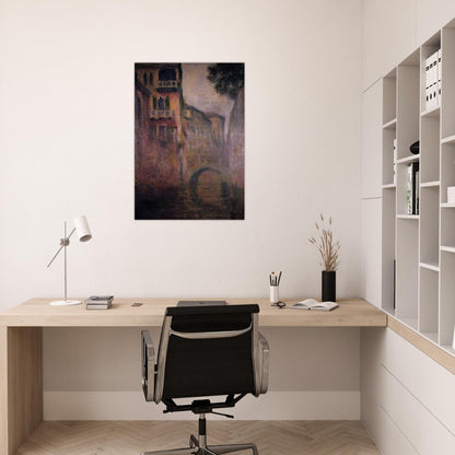 Rio della Salute 02 - claude monet Brushed Aluminum Print - 70x100 cm / 28x40 inches | claude monet Aluminum Print | claude monet Prints
