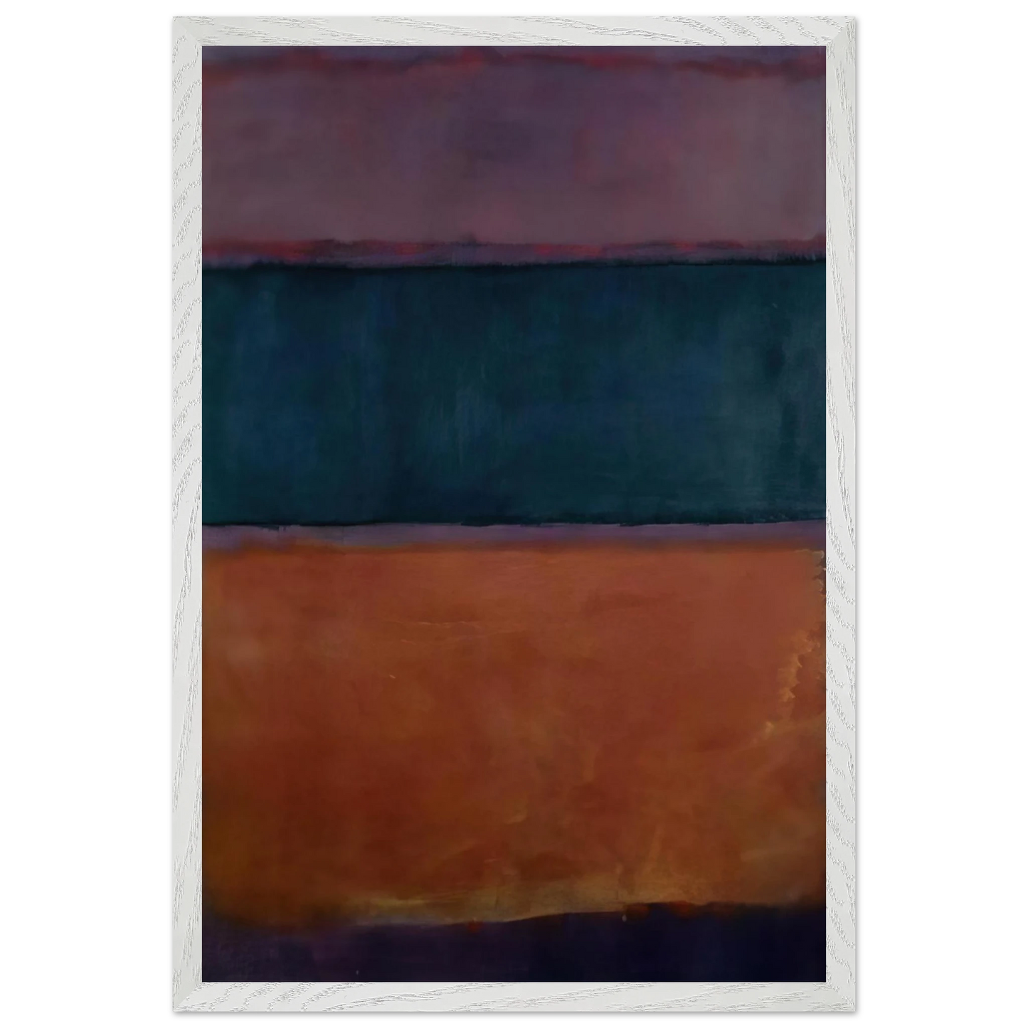 Helen Frankenthaler - Untitled - 1963 Wall art - A1 (59.4 x 84.1  cm) - Premium Wooden Framed Poster With Fine Art Paper-canvas - Black frame