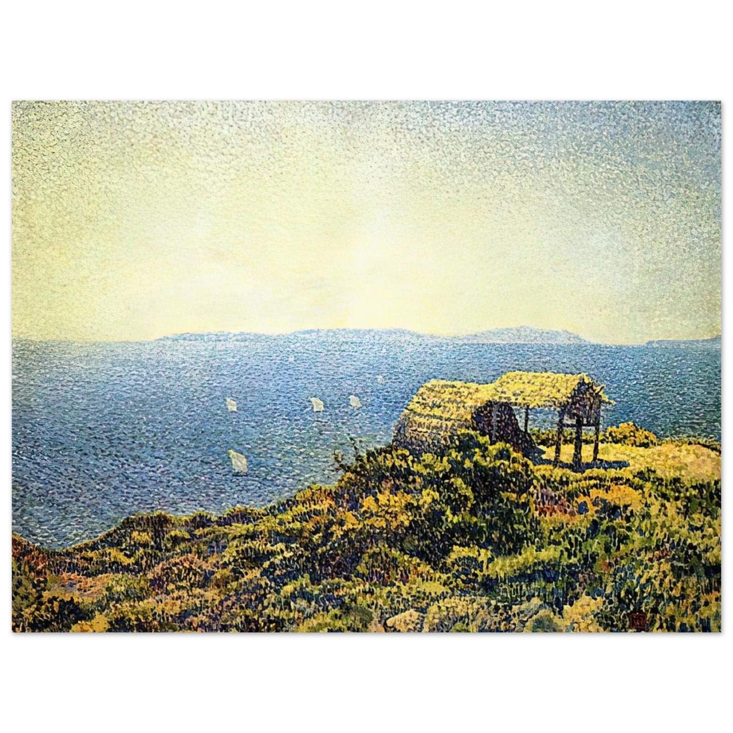 Theo van Rysselberghe - LEVANT ISLE  75x100 cm / 30x40inches Fine Art Poster