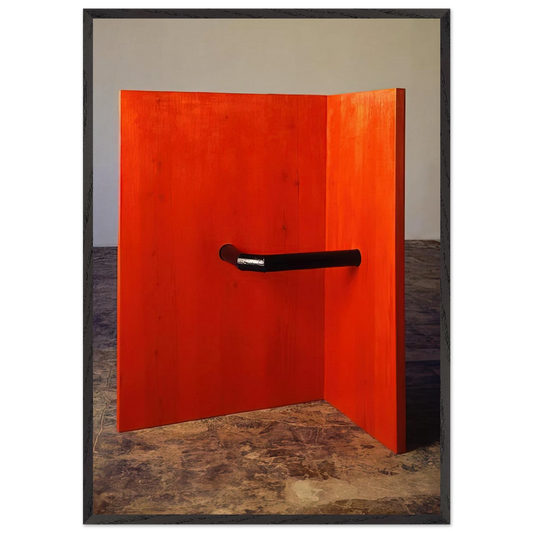 Untitled DSS 33 - 1962 - Donald Judd 70x100 cm / 28x40 inches Framed Art Print – Black Wooden Frame