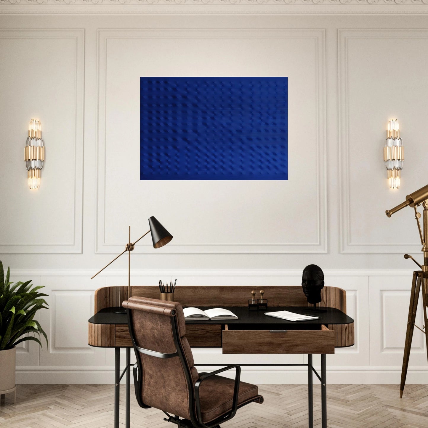 Untitled - 2009 - Enrico Castellani Brushed Aluminum Print - 70x100 cm / 28x40 inches | Enrico Castellani Aluminum Print | Enrico Castellani Prints