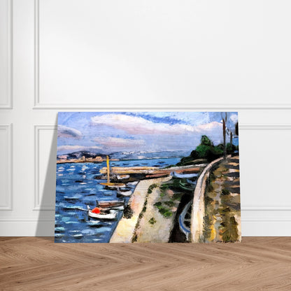 VIEW OF ANTIBES 1925 - Henri Matisse Brushed Aluminum Print - 70x100 cm / 28x40 inches | Henri Matisse Aluminum Print | Henri Matisse Prints