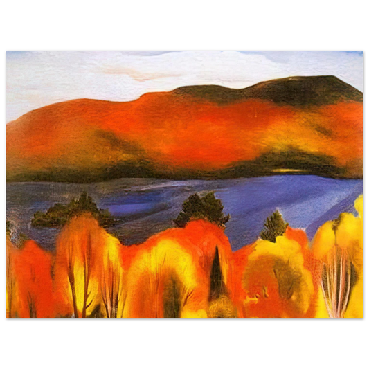 Georgia O'Keeffe - Lake George, Autumn Fine Art Poster