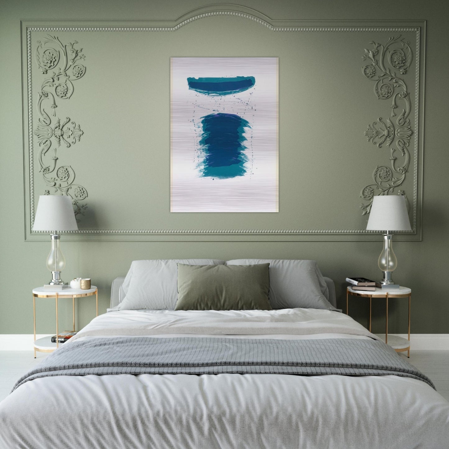 Very First Stone - Sam Francis Brushed Aluminum Print - 70x100 cm / 28x40 inches | Sam Francis Aluminum Print | Sam Francis Prints