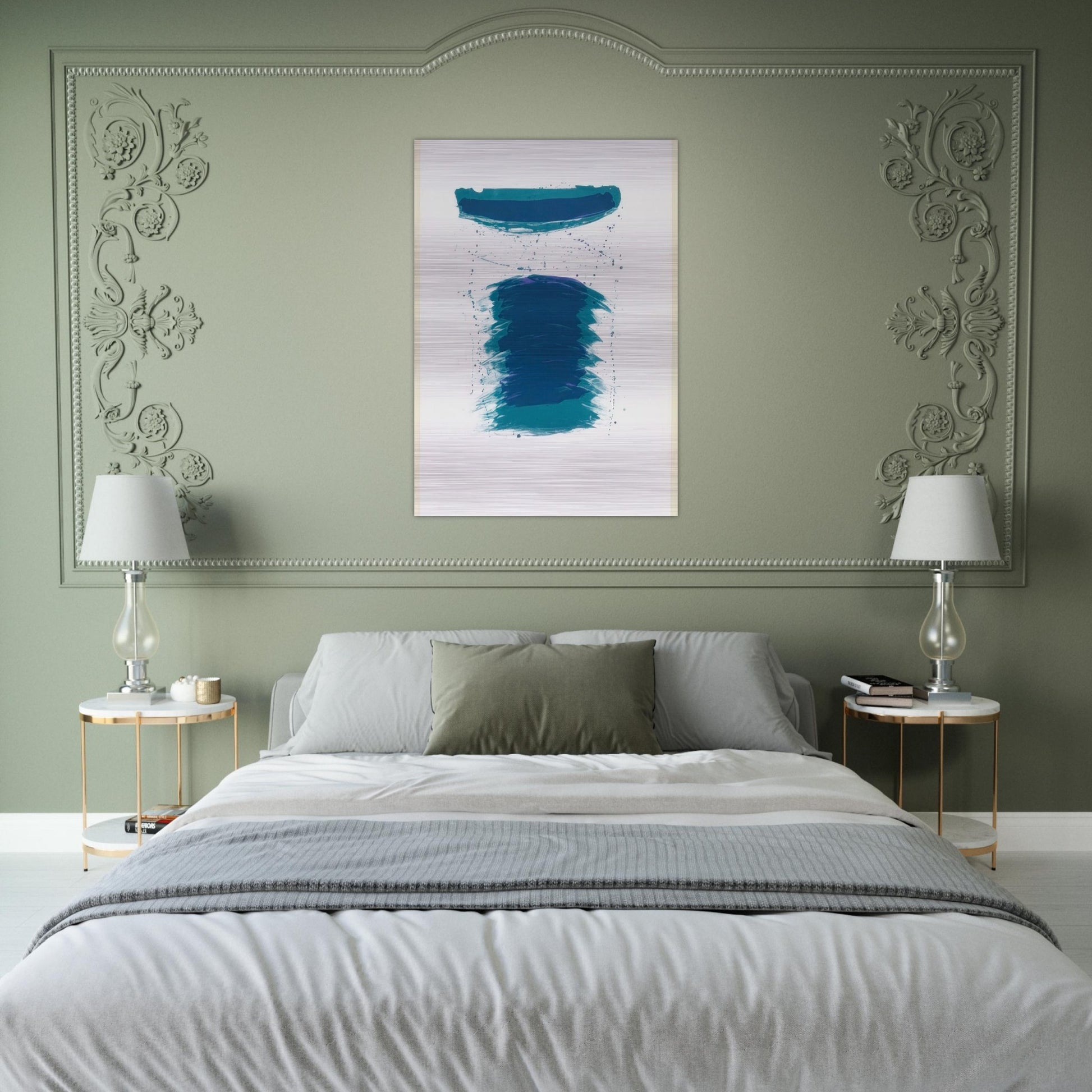 Very First Stone - Sam Francis Brushed Aluminum Print - 70x100 cm / 28x40 inches | Sam Francis Aluminum Print | Sam Francis Prints