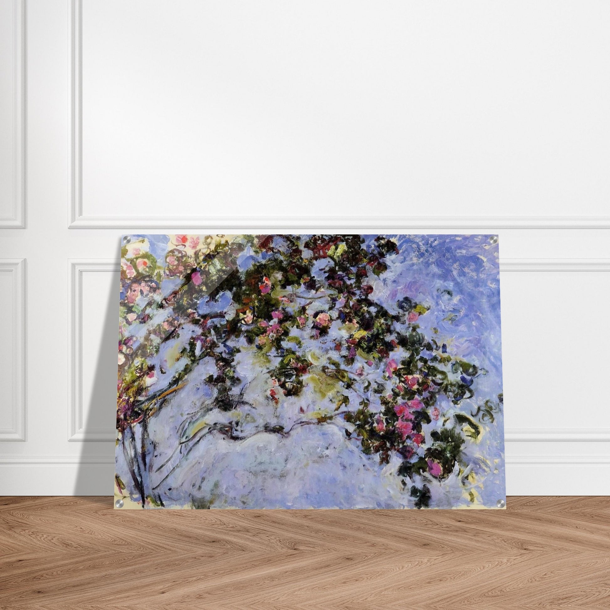 The Rose Bush - claude monet Acrylic Print - 70x100 cm / 28x40″ inches | claude monet Wall Art | claude monet Prints