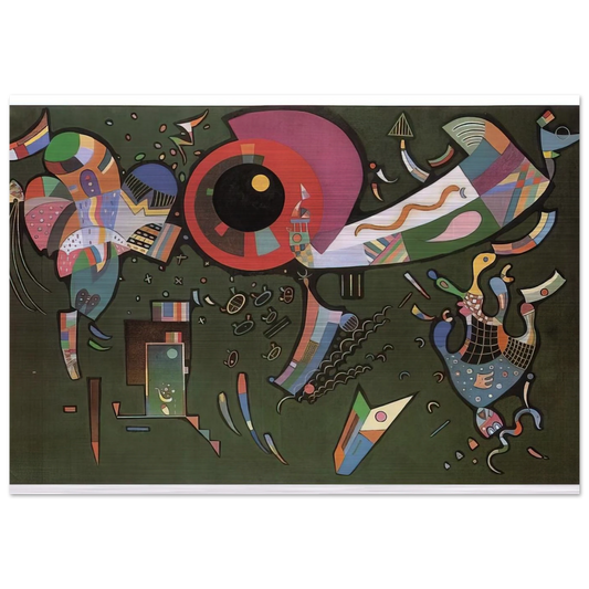 AROUND THE CIRCLE 1940 - Wassily Kandinsky Brushed Aluminum Print - 70x100 cm / 28x40 inches | Wassily Kandinsky Aluminum Print | Wassily Kandinsky Prints