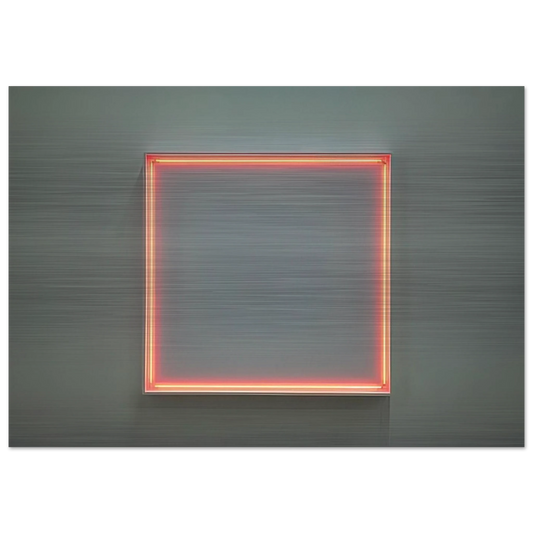 4 rythmes interférents en formant un carré - 1972 - Francois Morellet Brushed Aluminum Print - 70x100 cm / 28x40 inches | Francois Morellet Aluminum Print | Francois Morellet Prints