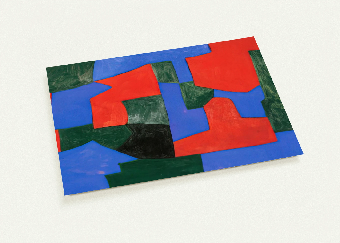 Composition abstraite - 1959 By Serge Poliakoff Pack of 10 Post Cards | Serge Poliakoff Post Cards | A6 (10.5 x 14.8 cm) - 4.1 x 5.8 inches