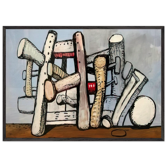 UNTITLED 1980 N3 - Philip Guston 70x100 cm / 28x40 inches Framed Art Print – Black Wooden Frame