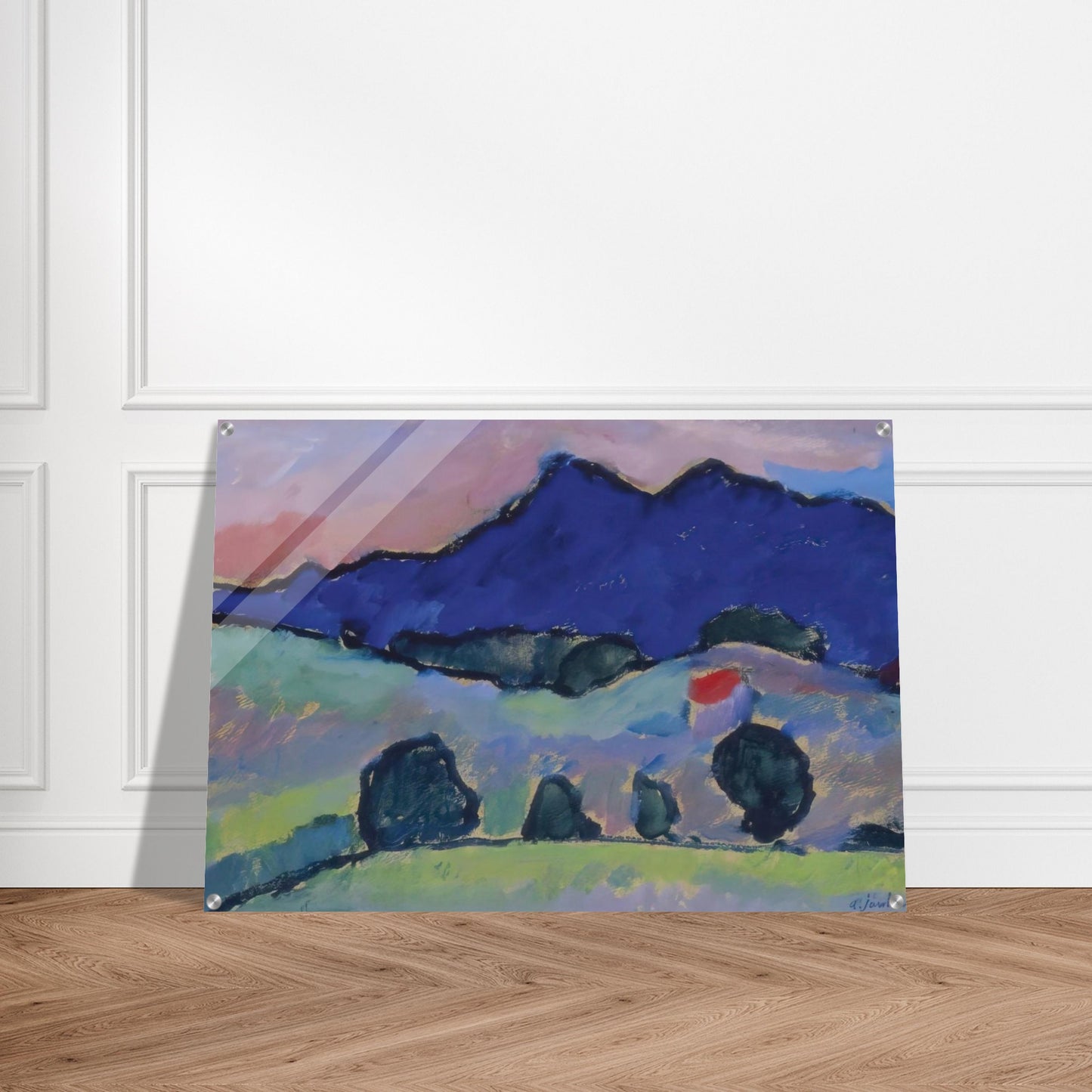 BLAUER BERG 1910 - Alexej von Jawlensky Acrylic Print - 70x100 cm / 28x40″ inches