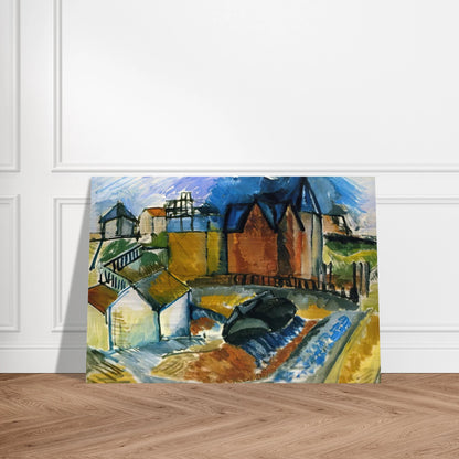 THE BEACH AT HAVRE 1910 - Raoul Dufy Brushed Aluminum Print - 70x100 cm / 28x40 inches | Raoul Dufy Aluminum Print | Raoul Dufy Prints