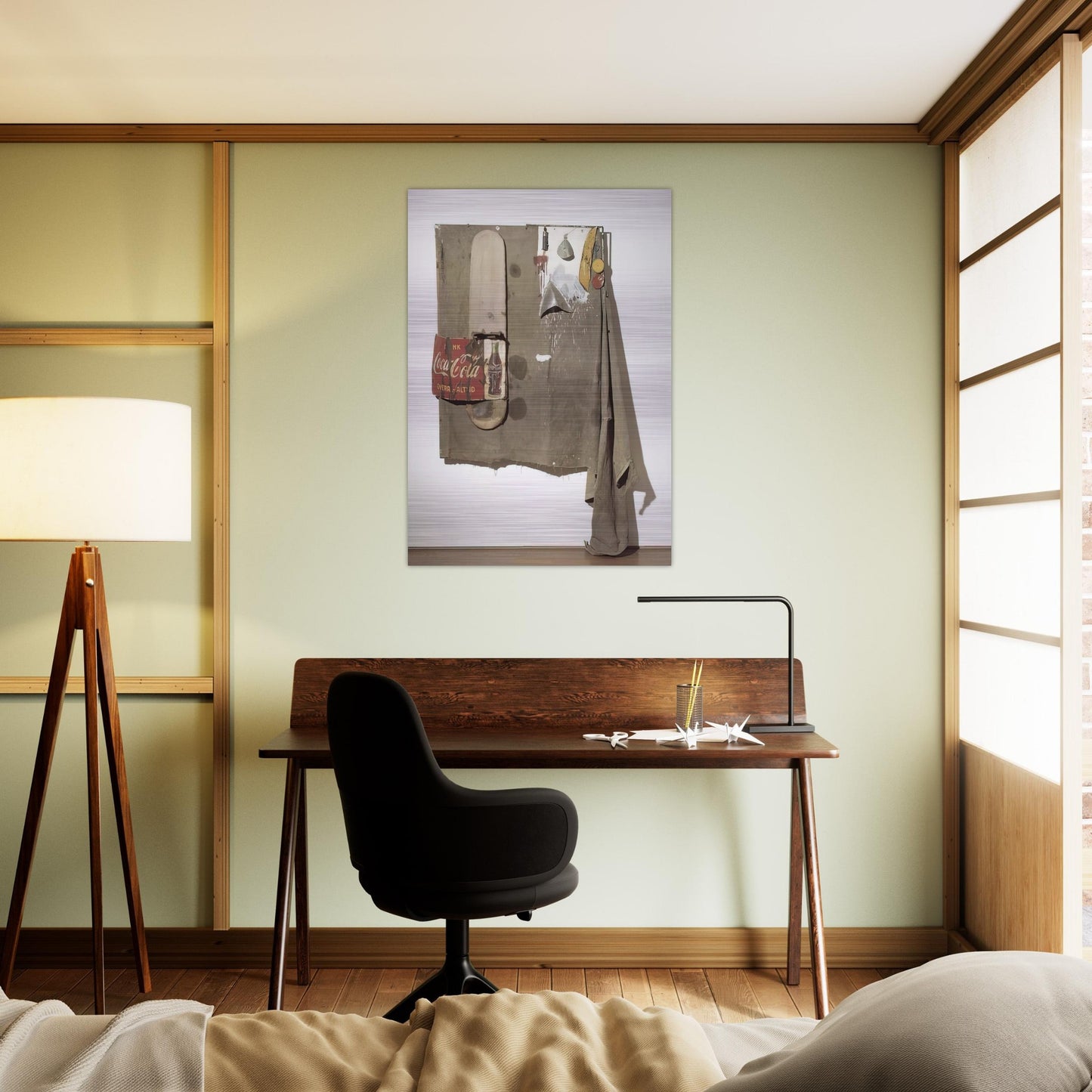 DYLABY 1962 - Robert Rauschenberg Brushed Aluminum Print - 70x100 cm / 28x40 inches | Robert Rauschenberg Aluminum Print | Robert Rauschenberg Prints