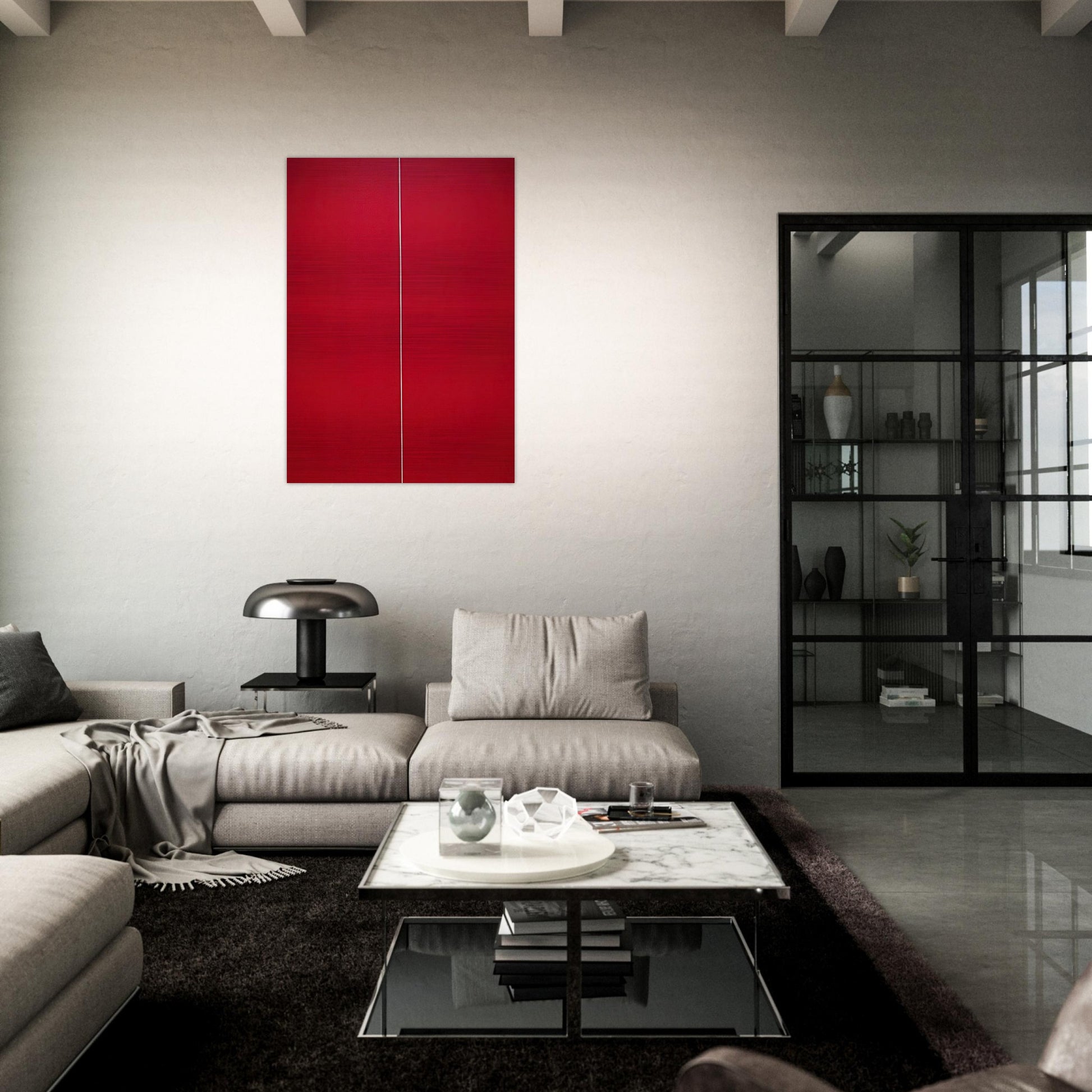 Be I - Barnett Newman Brushed Aluminum Print - 70x100 cm / 28x40 inches | Barnett Newman Aluminum Print | Barnett Newman Prints