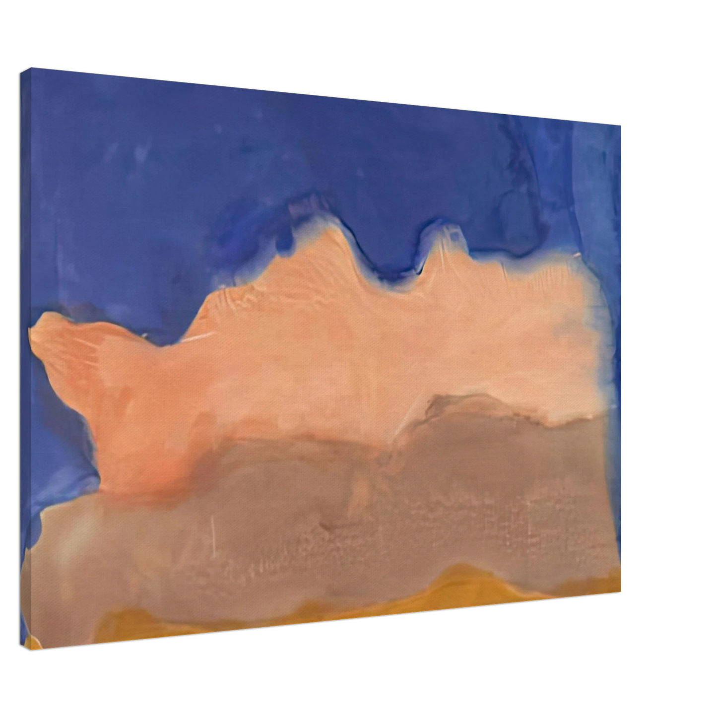 Helen Frankenthaler - Moontide, 1968- Wall Art - 30x40 cm / 12x16 inches - Premium Wooden Framed Poster With Fine Art Paper-canvas - Wood frame