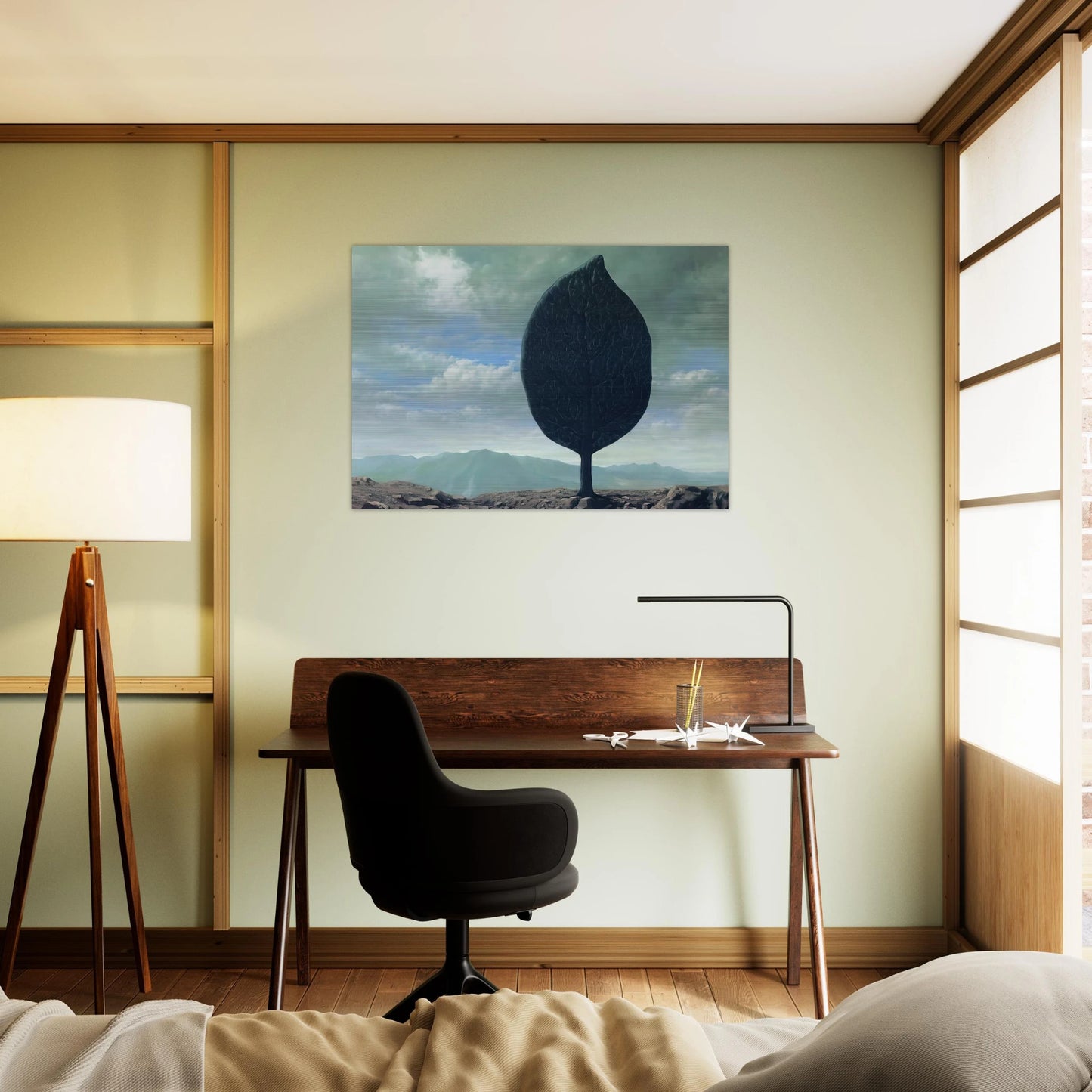 PLAIN OF AIR 1940 - Rene Magritte Brushed Aluminum Print - 70x100 cm / 28x40 inches | Rene Magritte Aluminum Print | Rene Magritte Prints