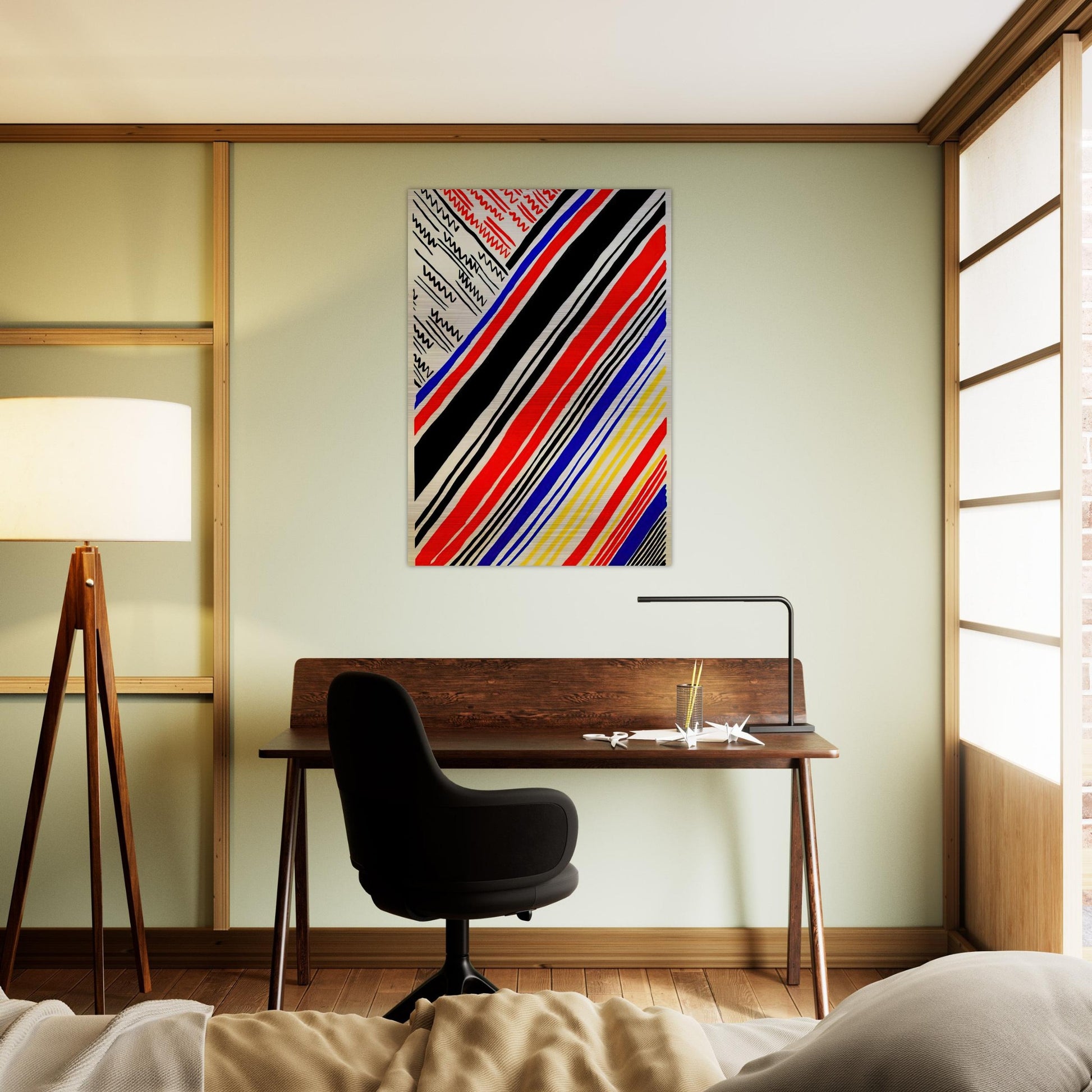 COMPOSITION 11 - Sonia Delaunay Brushed Aluminum Print - 70x100 cm / 28x40 inches | Sonia Delaunay Aluminum Print | Sonia Delaunay Prints