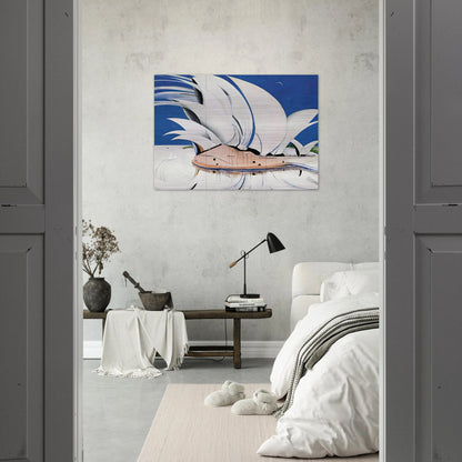 Opera House - 1982 - Brett Whiteley Brushed Aluminum Print - 70x100 cm / 28x40 inches | Brett Whiteley Aluminum Print | Brett Whiteley Prints