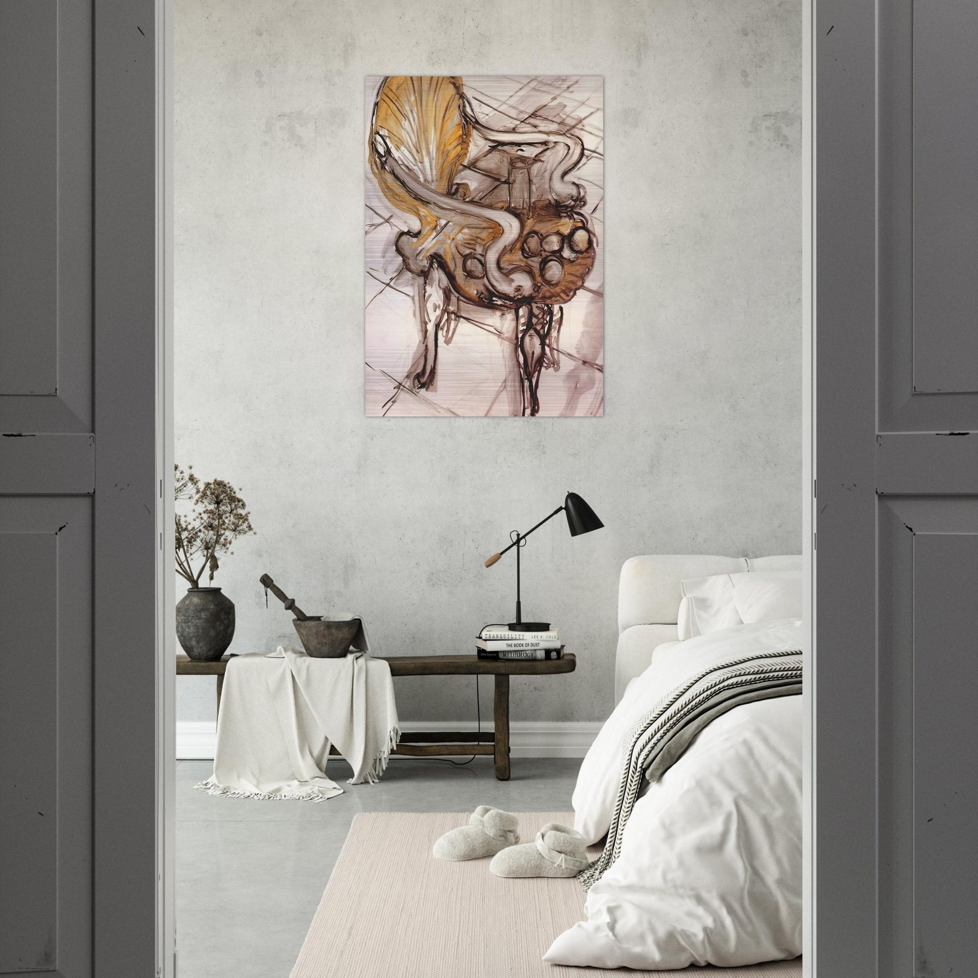 VENETIAN ARMCHAIR WITH FRUITS 1942 - Henri Matisse Brushed Aluminum Print - 70x100 cm / 28x40 inches | Henri Matisse Aluminum Print | Henri Matisse Prints