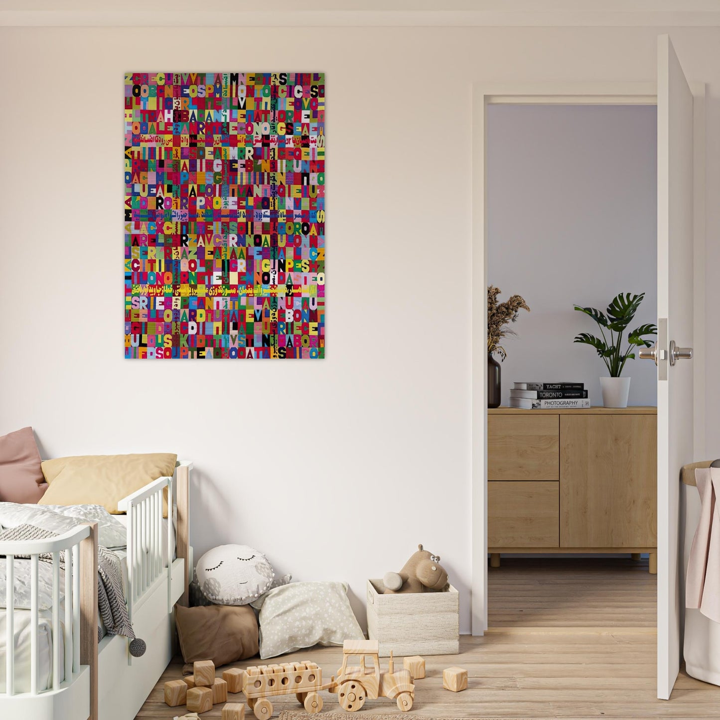 OGGI VENISETESIMO GIORNO UNDICESIMO MESE ANNO MILLENOVEIOOO ANTOTO ALIGHIERO E BOETTI ALLAMATO - Alighiero Boetti Brushed Aluminum Print - 70x100 cm / 28x40 inches | Alighiero Boetti Aluminum Print | Alighiero Boetti Prints
