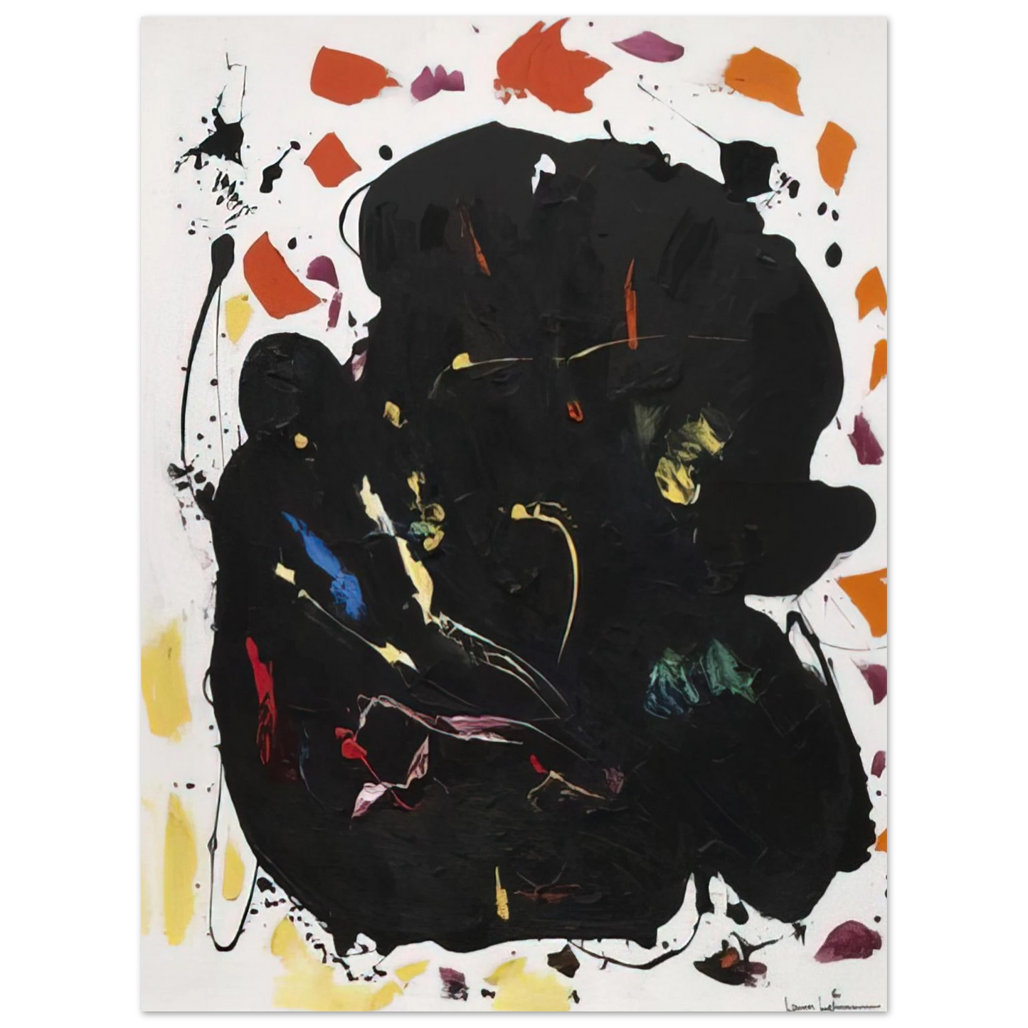 Hans Hofmann - Black Diamond  75x100 cm / 30x40inches Fine Art Poster