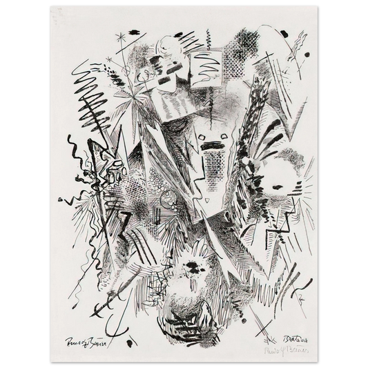 Rudolf Bauer - BANTAMA 1921  75x100 cm / 30x40inches Fine Art Poster
